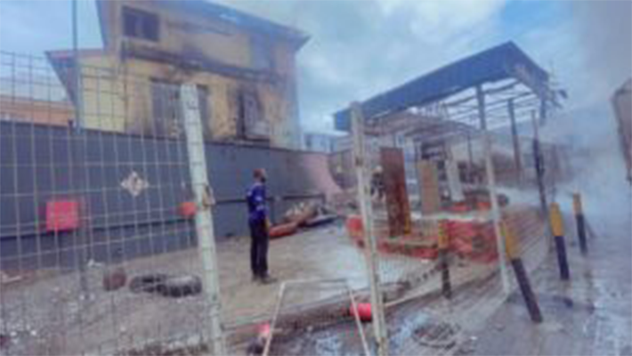 Gas truck on Thursday exploded