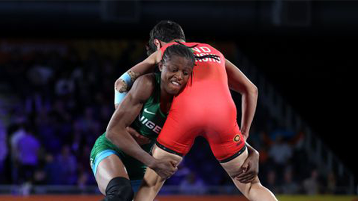 Nigerian wrestlers at Paris Olympics