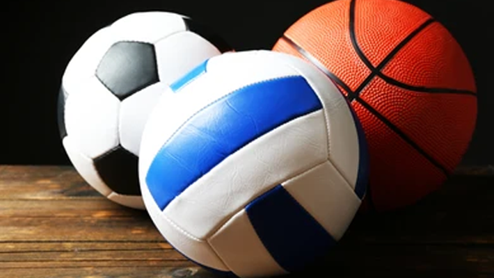 Football, Volleyball and Basketball