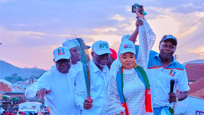 Susan Gbemisola Alabi, the deputy governorship candidate of the Social Democratic Party (PDP)