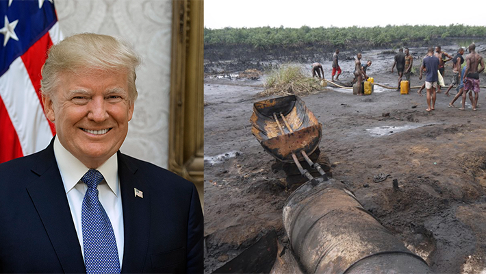 Trump and oil-polluted land