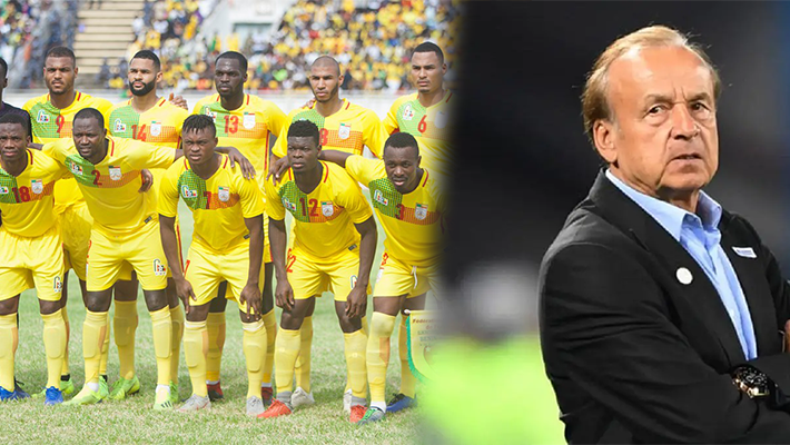 Benin Rep. players and Rohr