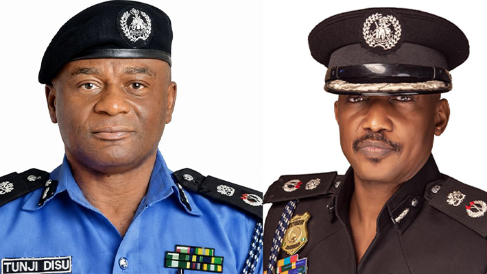 inspector general of police, Tunji Disu, and the FCT police commissioner, Ahmed Sanusi,