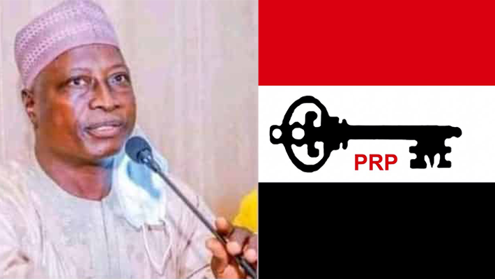 Shehu Baba and the PRP logo.