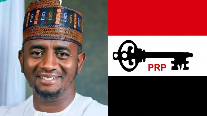 Shehu Baba and the PRP logo