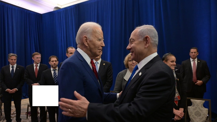 Biden speaking with Netanyahu