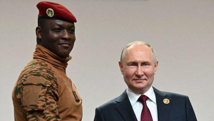 Putin and Burkinabe junta