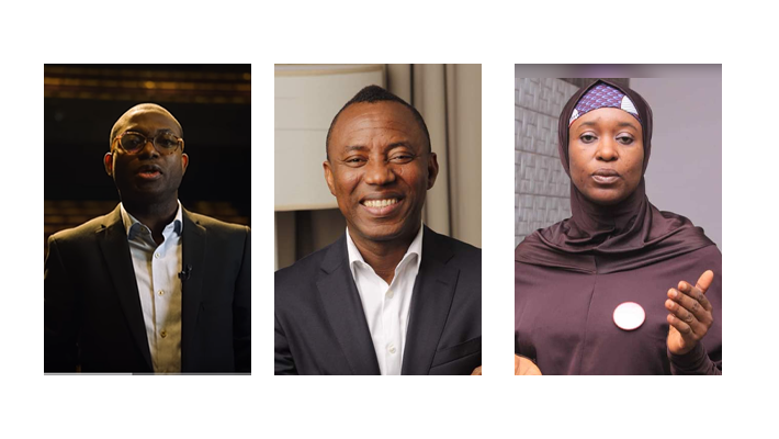 Afolabi, Sowore. Aisha Yesufu