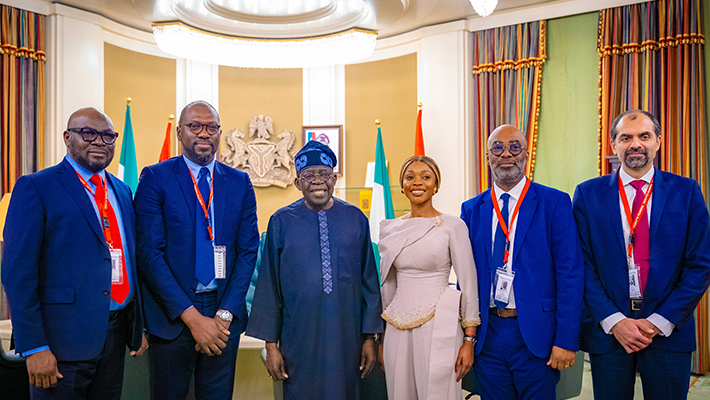 President Bola Ahmed Tinubu and the leadership of Flutterwave