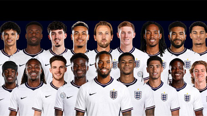 Three Lions’ World Cup photoshoot
