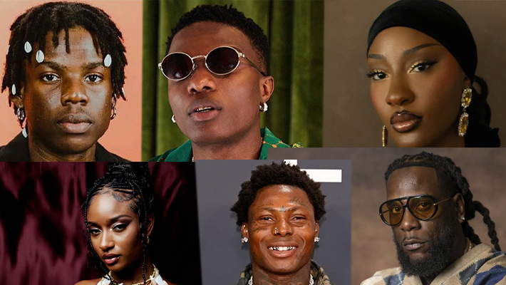 Rema, Tems, Burna Boy, Wizkid, Ayra Starr, Asake