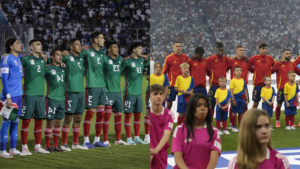 Spain, Mexico teams singing anthem at 2026 World Cup