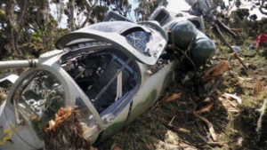 Crashed chopper