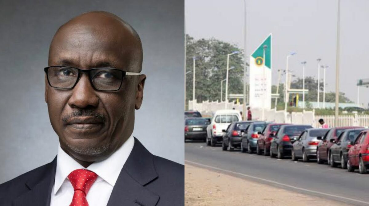 Mele Kyari and Long fuel queue