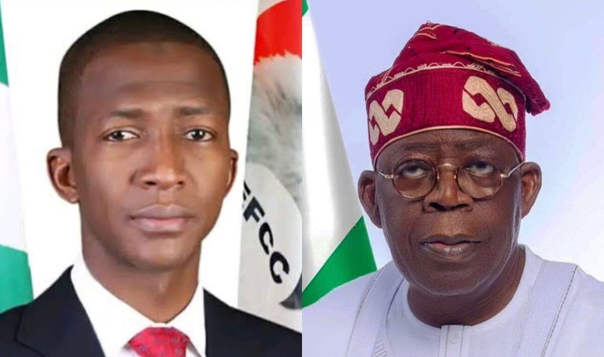Abdulrasheed Bawa and President Bola Tinubu