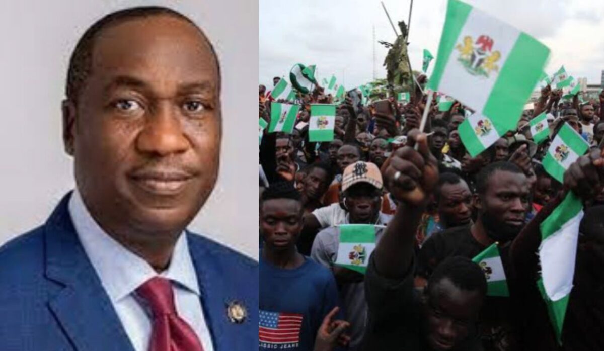 Femi Hamzat and protesting Nigerians