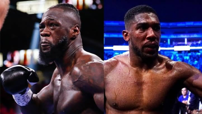 Deontay Wilder and Anthony Joshua