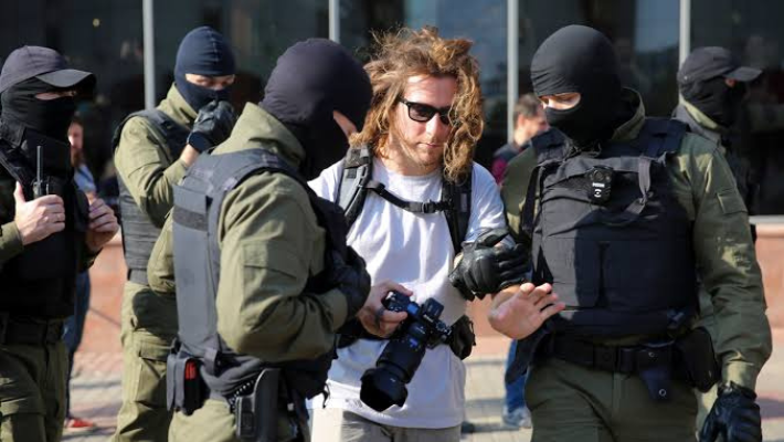 Arrested journalist