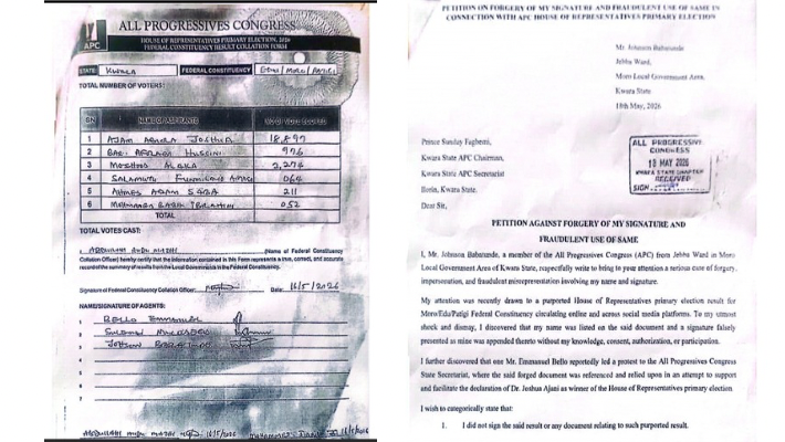 Fraudulent election results