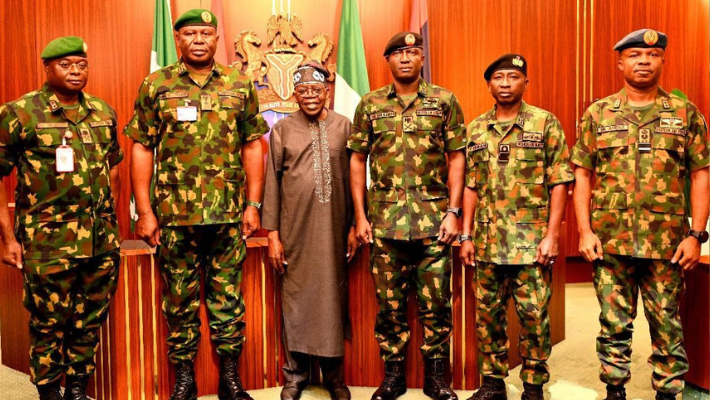 Tinubu and army generals