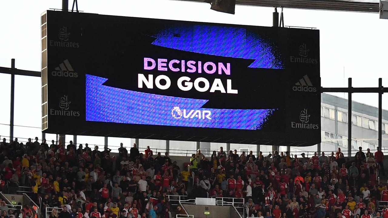 VAR SHOWING 'NO GOAL'