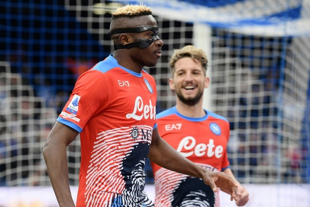 Victor Osimhen scores for Napoli