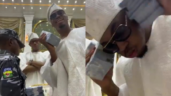 Screenshot of Okoya's son abusing naira