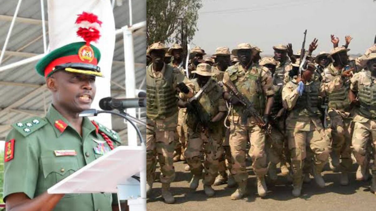 Maj.-Gen. Aminu Chinade; ARMED SOLDIERS