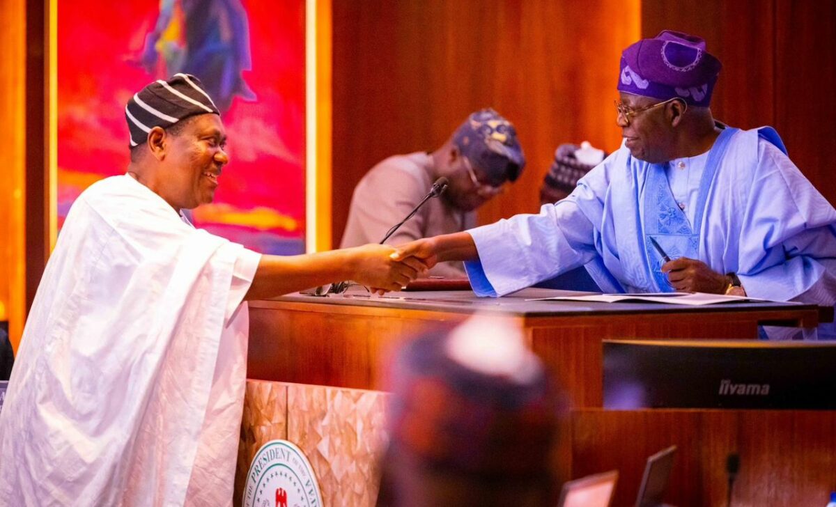 President Bola Tinubu and George Akume