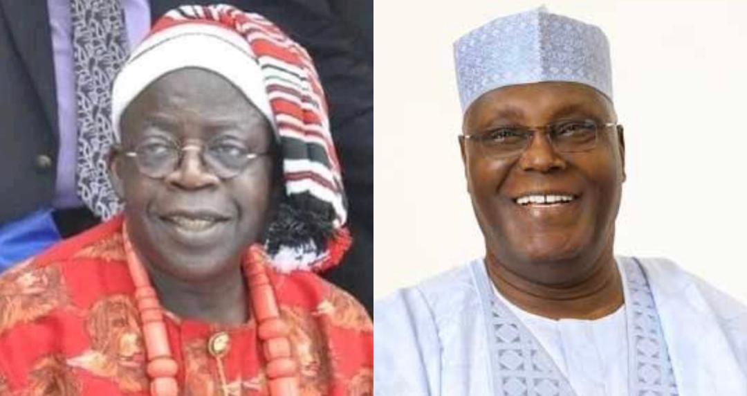 TINUBU IN IGBO ATTIRE & ATIKU LAUGHING