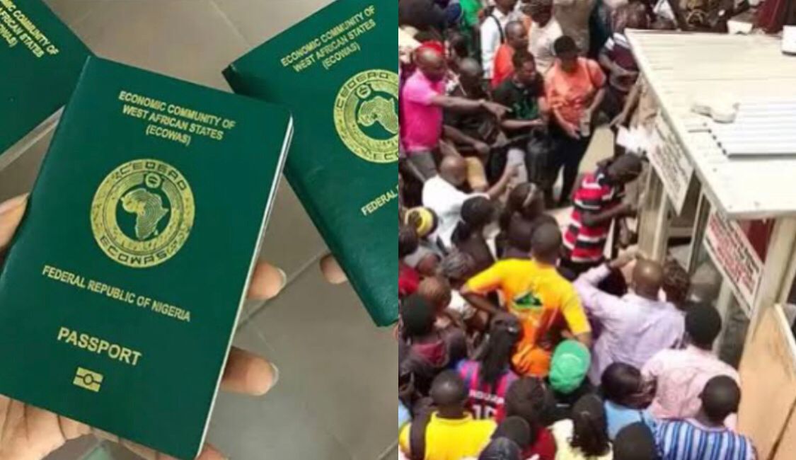 PASSPORTS, QUEUE AT PASSPORT OFFICE