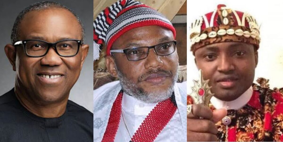 Peter Obi, Nnamdi Kanu and Simon Ekpa