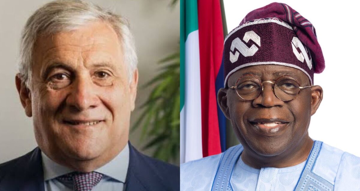 ITALY FOREIGN MINISTER AND TINUBU