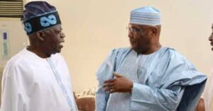 TINUBU SPEAKING WITH ATIKU [credit: Thecable.ng]