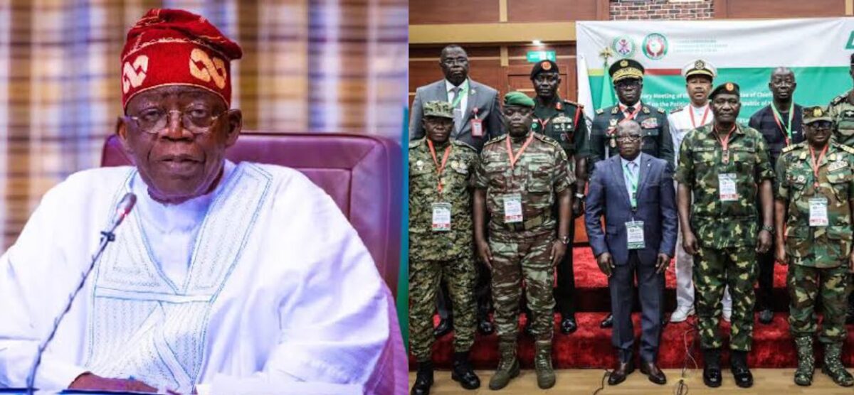 Tinubu and ECOWAS defence chiefs
