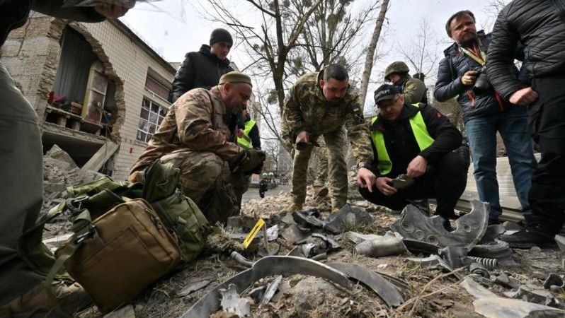 Missile attack in Kyiv