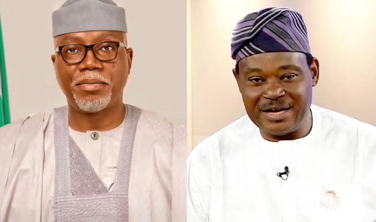 Gov Aiyedatiwa and Jimoh Ibrahim(credit: thisdaylive)