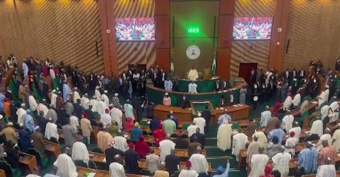 Bola Tinubu at the National Assembly (crediy: ARISE)