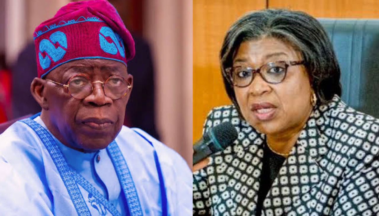 Bola Tinubu and Patience Oniha (credit: PT)
