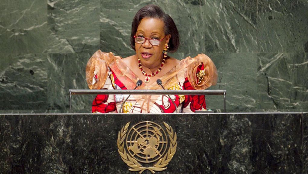 Former Liberian President Ellen Sirleaf at UNGA