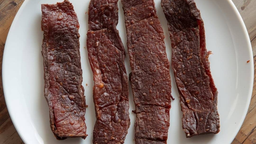 Four pieces of dry meat