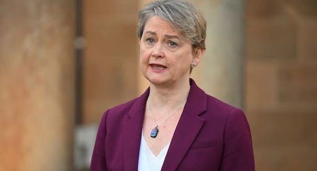 Britain’s foreign secretary, Yvette Cooper