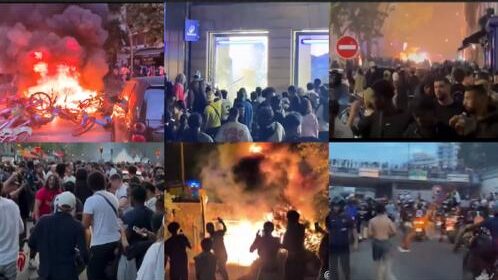 PSG fans on the streets of Paris