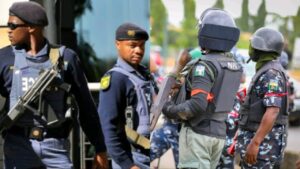 South African and Nigerian police officers