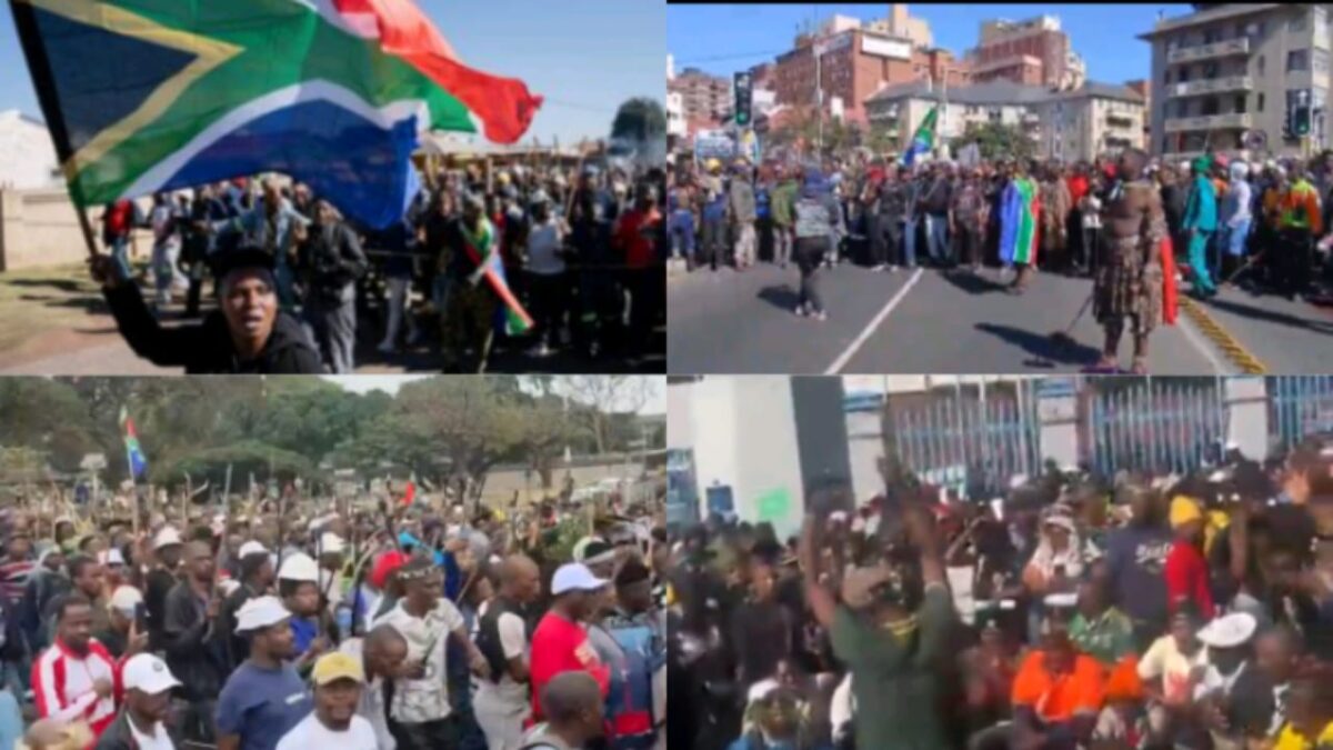 South Africans during June 30 protest