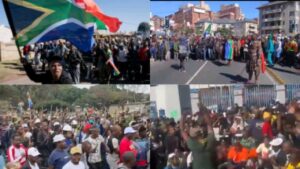 South Africans during June 30 protest