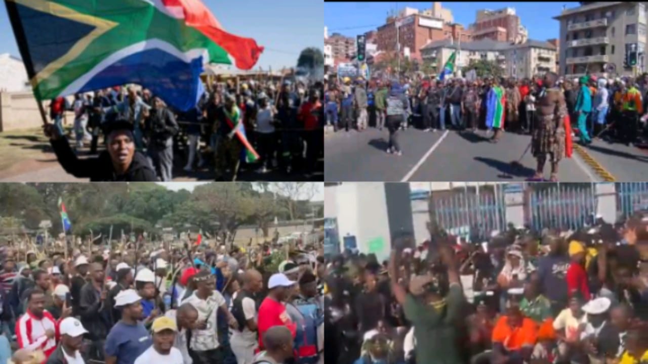 South Africans during June 30 protest
