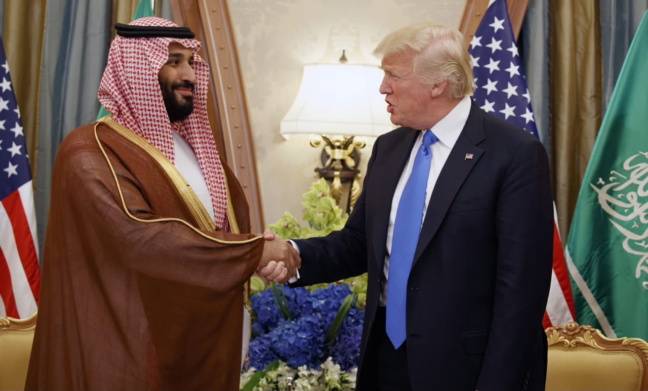 Trump with Crown Prince Mohammed bin Salman