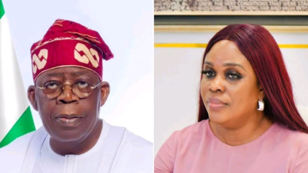 Chioma Nweze and Bola Tinubu.
