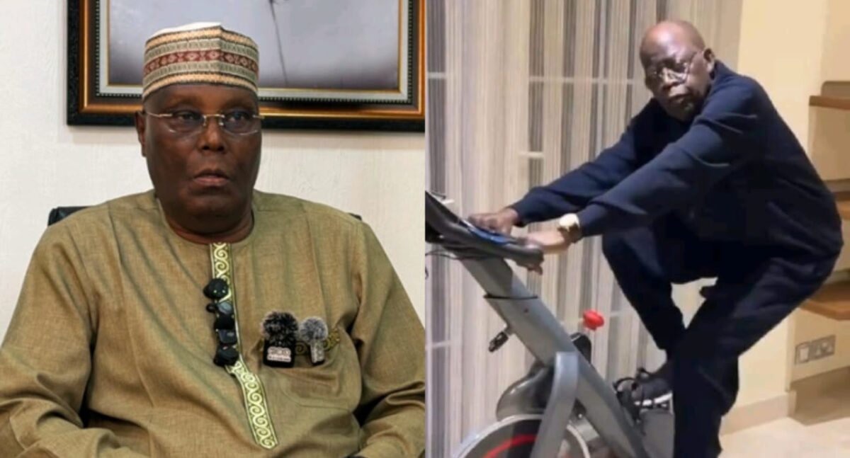 Atiku (with Ahmed), Tinubu jogging